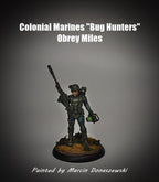 32mm Female Colonial Marine Miniature: Pvt. Obrey Miles - Aliens vs Humans Sci-Fi Tabletop Gaming Figure