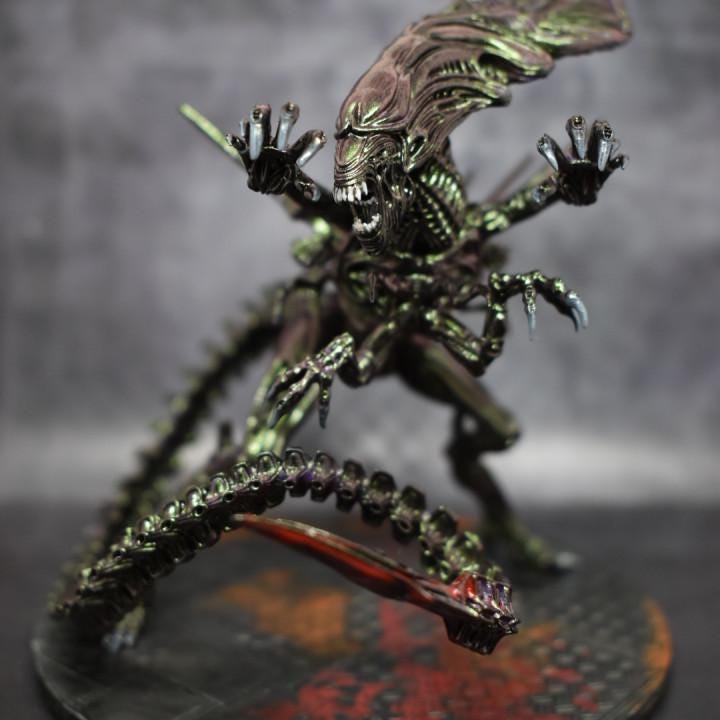 Xenomorph Xeno Brood Mother Resin Miniature for Sci-Fi Tabletop Gaming - Papsikels Alien Queen Figure