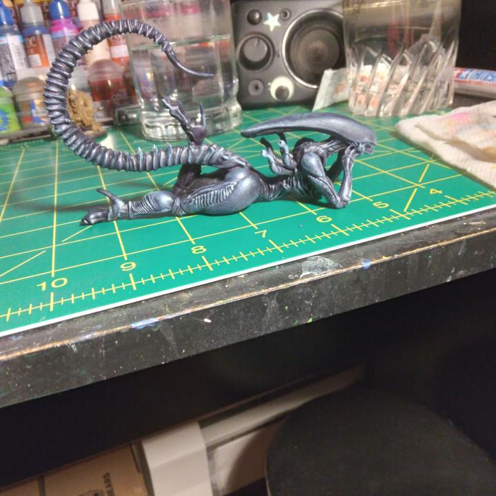 Xenomorphic Vixen Brood Dreamer Miniature: 32mm Papsikels Alien Figure for RPG & Tabletop Gaming