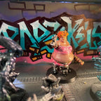 Cyberpunk Batchoy Gang Member Rika Paralejo 32mm Miniature for RPG & TTRPG Games