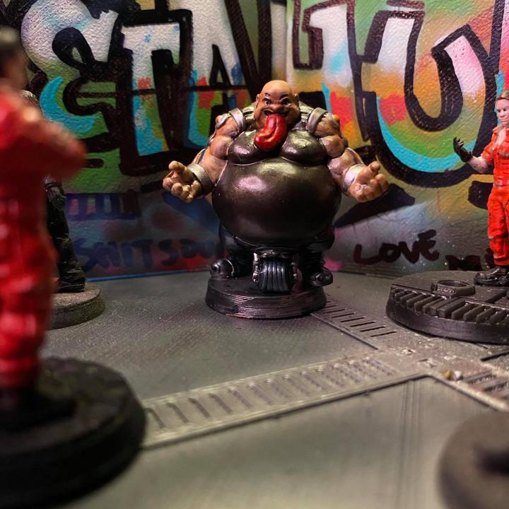 Cyberpunk Batchoy Gang Miniature: Psychotic Zandro Ber Dila 32mm RPG Figure by Papsikels