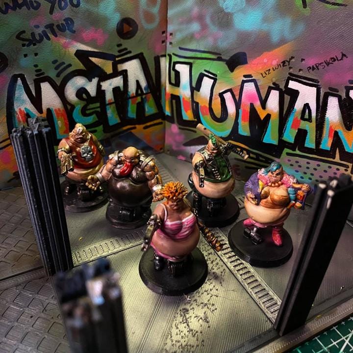 Cyberpunk Batchoy Gang Miniature: Psychotic Zandro Ber Dila 32mm RPG Figure by Papsikels