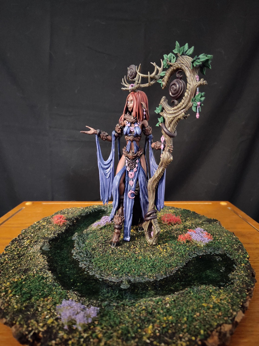 Delilah: Faun Druid Miniature for D&D, Pathfinder TTRPG - Fantasy Forest Creature by Atlas 3DSS