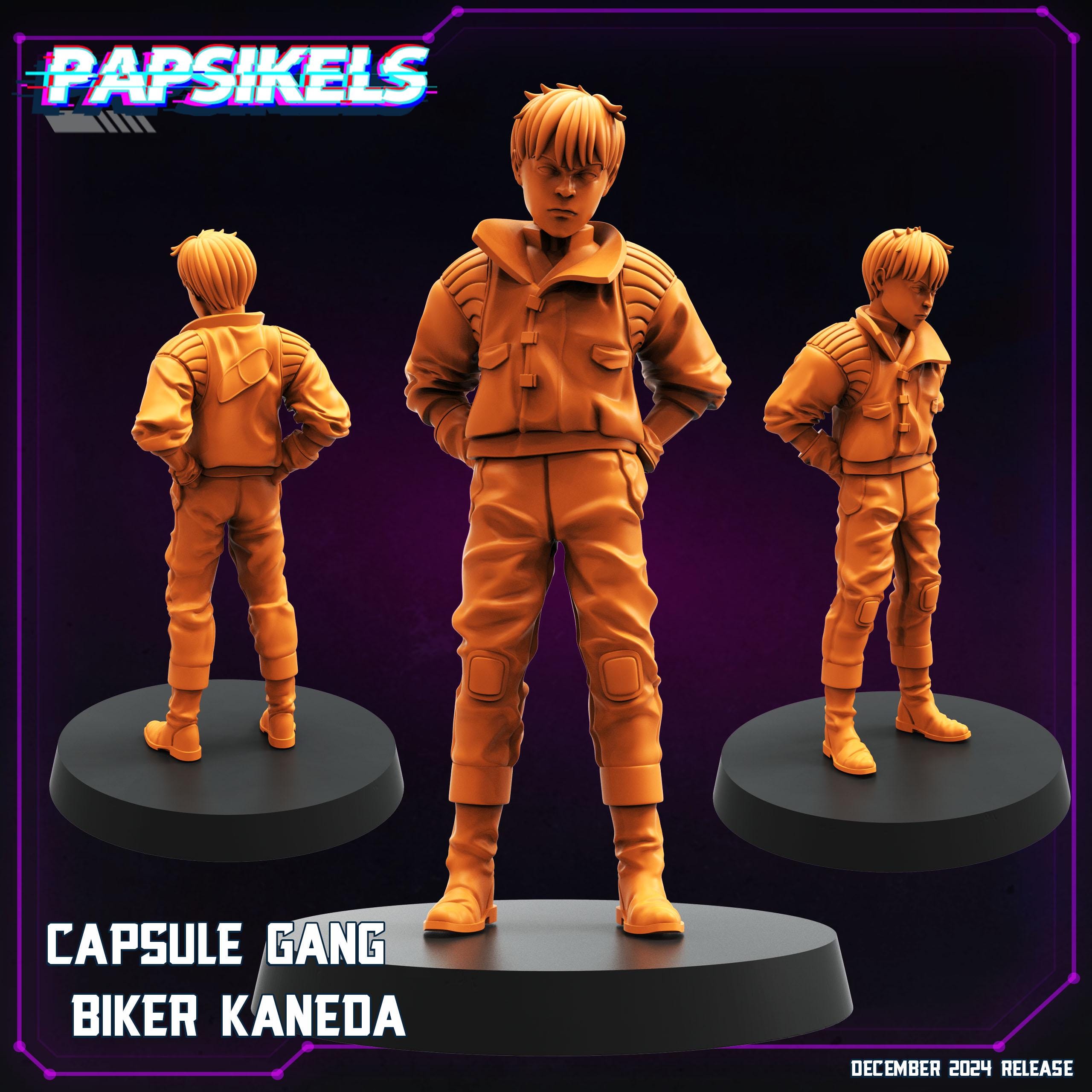 Cyberpunk, Capsule Gang Bikers, Papsikels, 32mm Mini