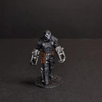 Cyberpunk Ex-Soldier Mercenary Chasing Prey Miniature 32mm - Futuristic RPG Figurine for Tabletop Gaming