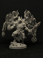 Barkasar Praetor of Brutality | Trench Crusade | Papsikels Fantasy, Resin Miniature - Tabletop miniature - Fantasy Miniature - 32mm