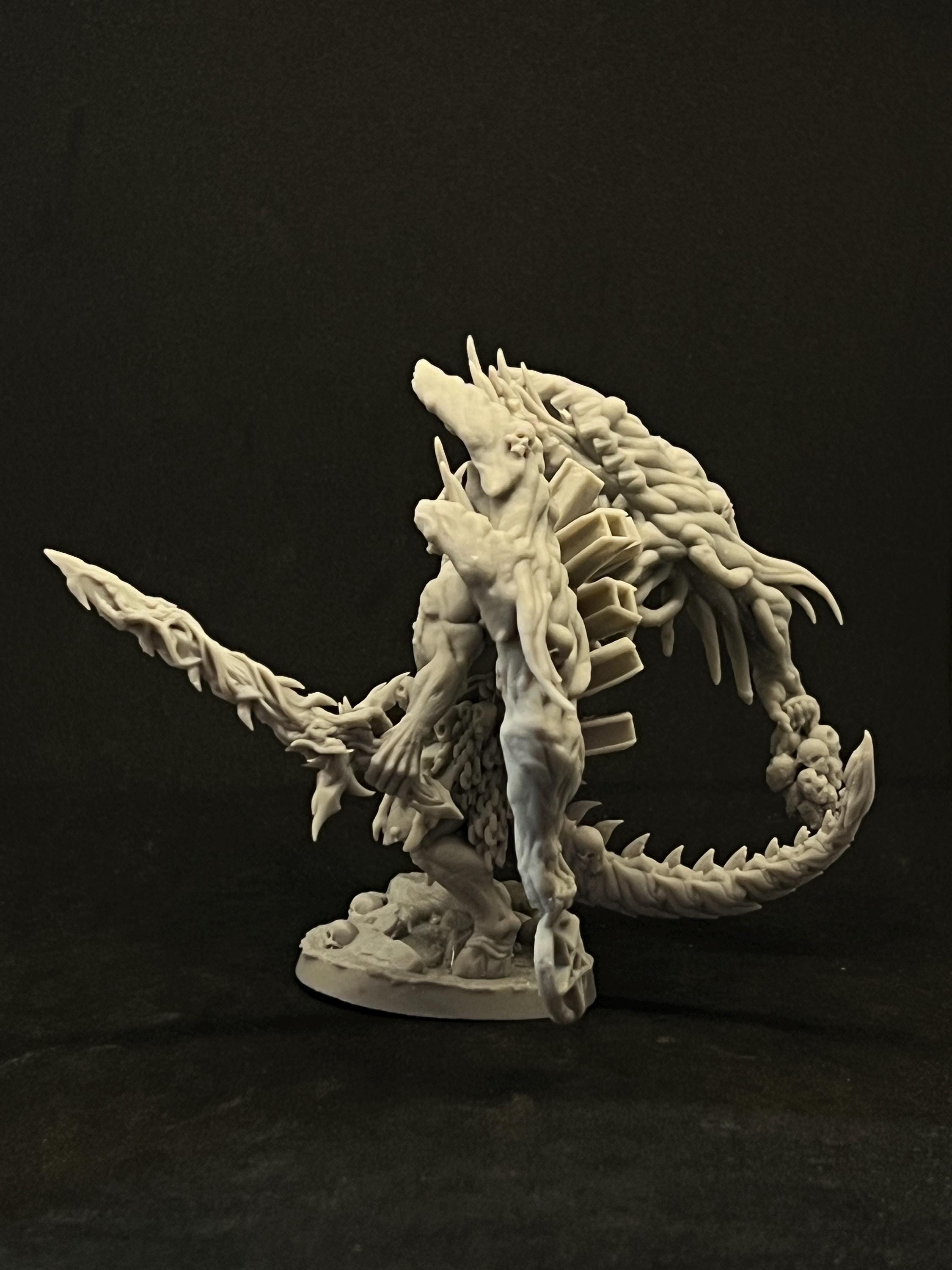 Barkasar Praetor of Brutality | Trench Crusade | Papsikels Fantasy, Resin Miniature - Tabletop miniature - Fantasy Miniature - 32mm