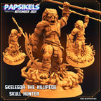Skelgor the Killipede: Skull Hunter Resin Miniature for Tabletop RPG - 32mm Fantasy Figure