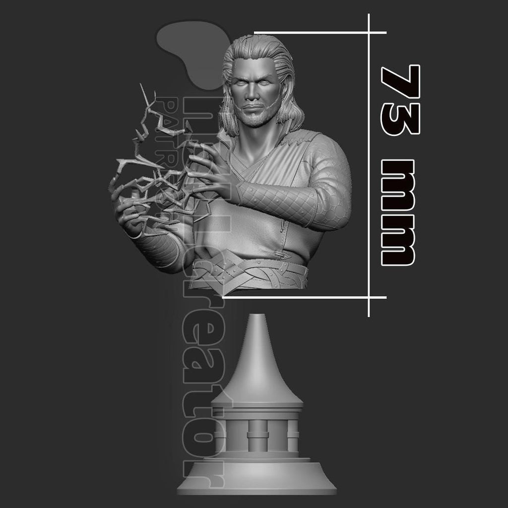 Gale from Baldur's Gate 3 (fan art) | Full Model or Bust | Miniature scale 1:12 | h3LL Creator | DIY Model Kit