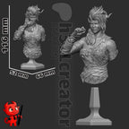 Karlach from Baldur's Gate 3 (fan art) | Full Model or Bust | Miniature scale 1:12 | h3LL Creator | DIY Model Kit
