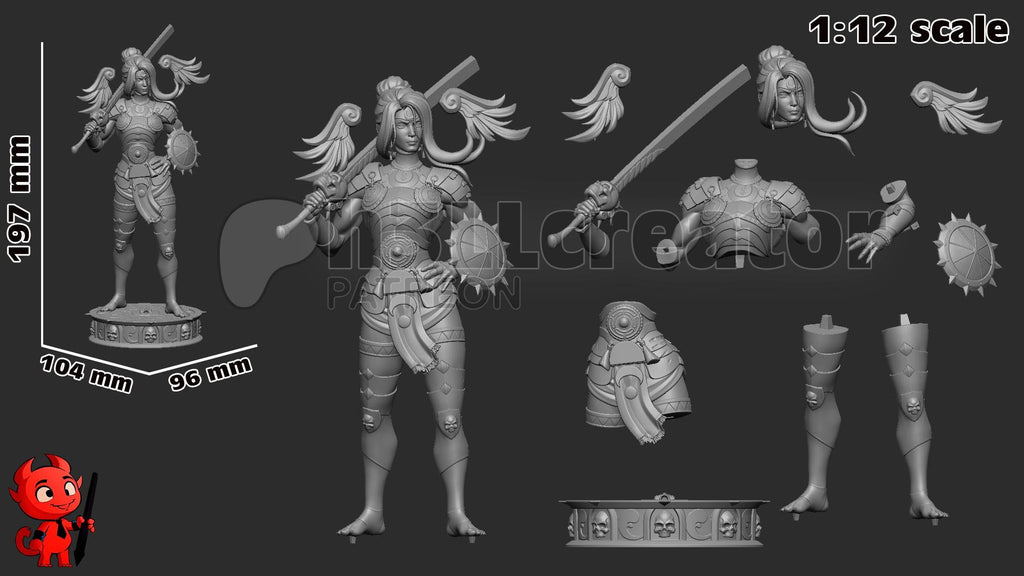 Nemesis: Hades 2 Fan Art, 197mm DIY Model Kit