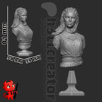 Jaheira from Baldur's Gate 3 (fan art) | Full Model or Bust | Miniature scale 1:12 | h3LL Creator | DIY Model Kit