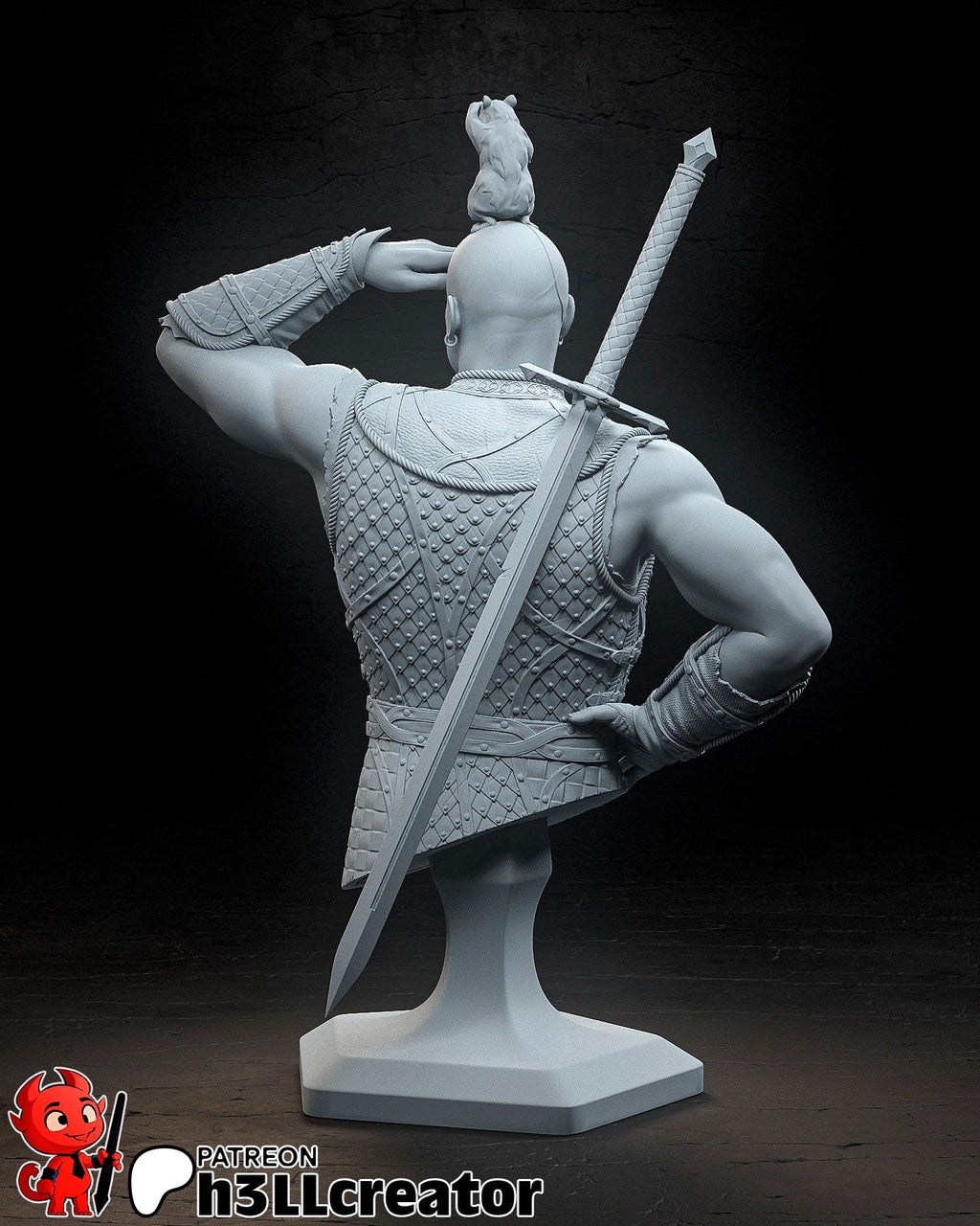 Minsc from Baldurs Gate 3 (fan art) | Full Model or Bust | Miniature scale 1:12 | h3LL Creator | DIY Model Kit