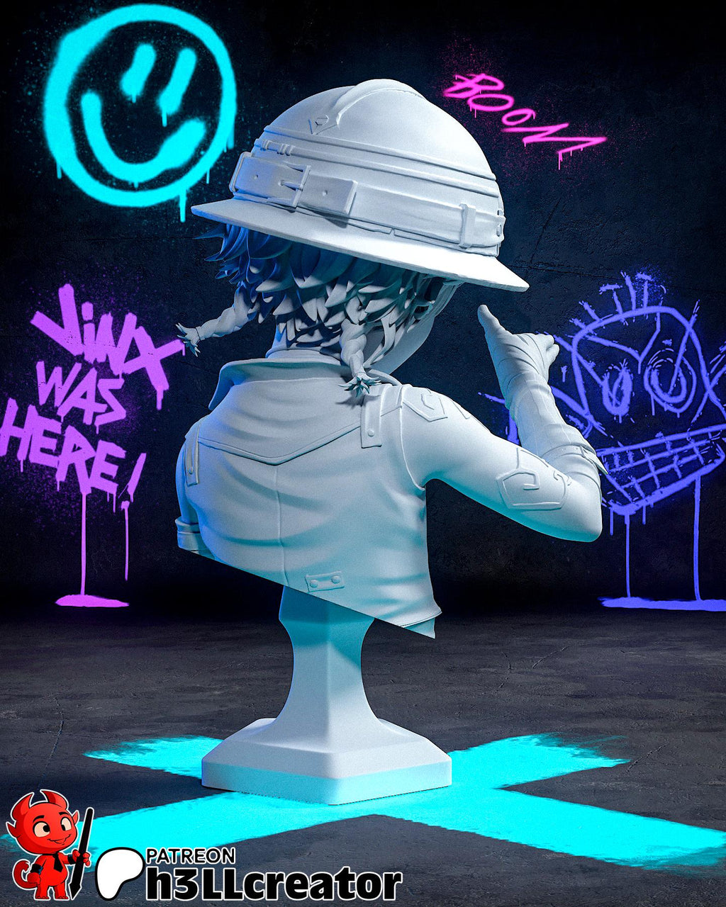 Isha from Arcane (fan art) | Full Model or Bust | Miniature scale 1:12 | h3LL Creator | DIY Model Kit