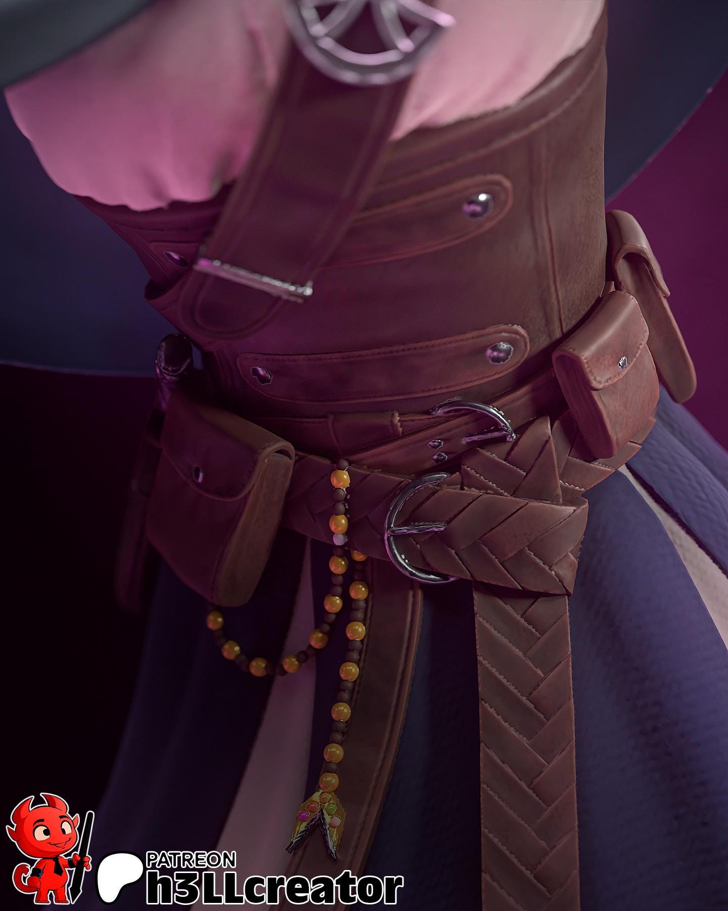 Jester Lavorre from Critical Role - Mighty Nein (fan art) | Miniature scale 1:15 | h3LL Creator | DIY Model Kit