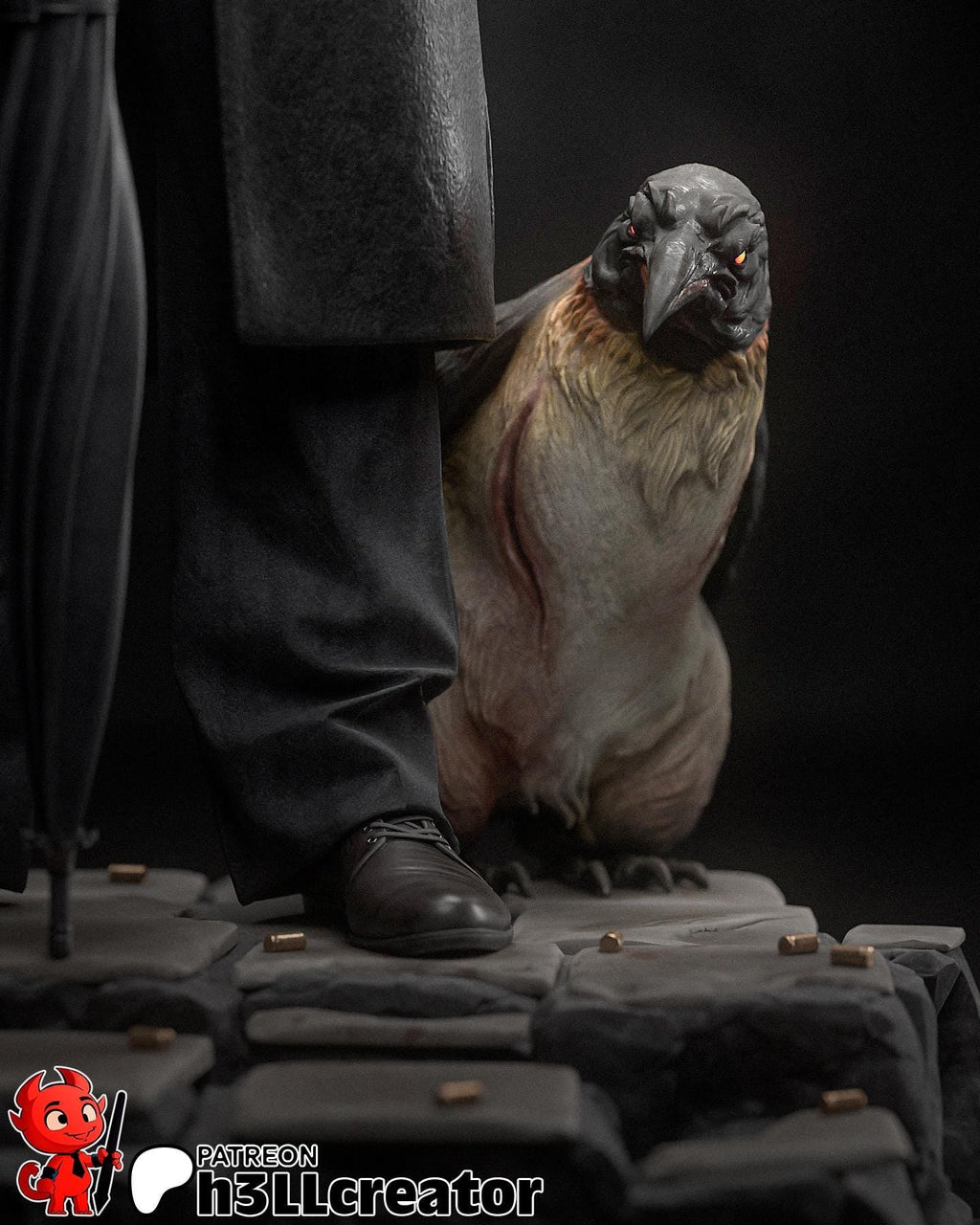 Oswald "Oz" Cobb from The Penguin (TV series) (fan art) | Full Model or Bust | Miniature scale 1:12 | h3LL Creator | DIY Model Kit