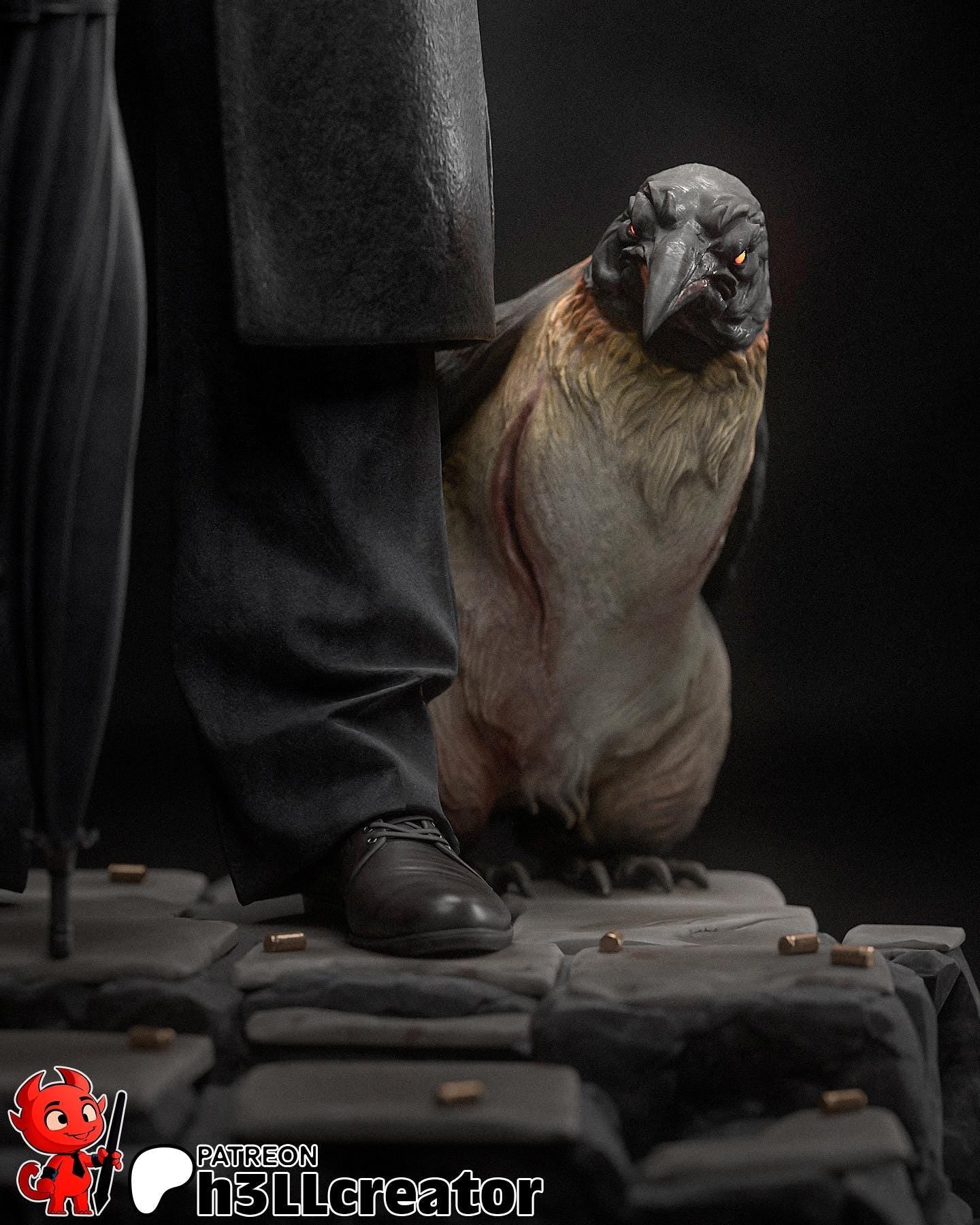 Oswald "Oz" Cobb from The Penguin (TV series) (fan art) | Full Model or Bust | Miniature scale 1:12 | h3LL Creator | DIY Model Kit