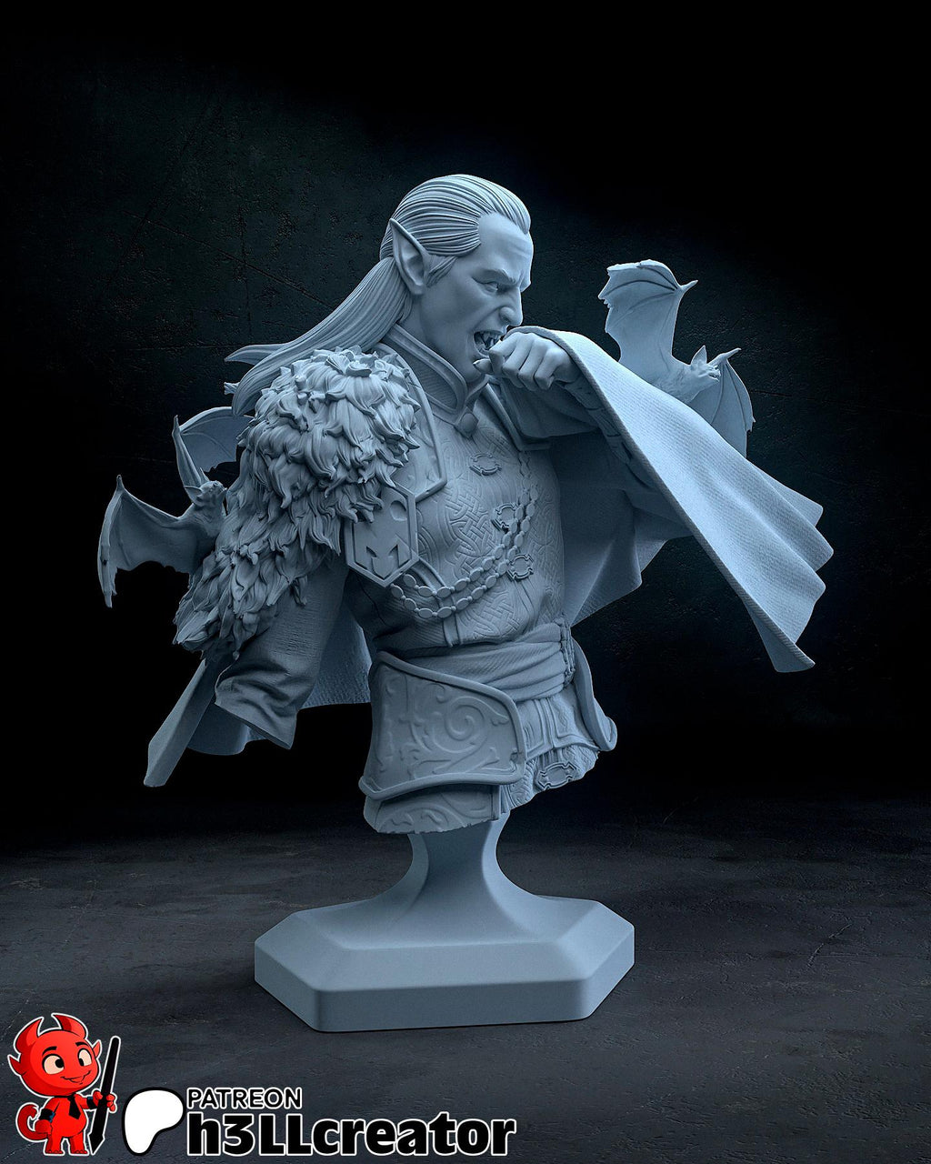 Strahd von Zarovich from The Curse of Strahd (fan art) | Full Model or Bust | Miniature scale 1:12 | h3LL Creator | DIY Model Kit