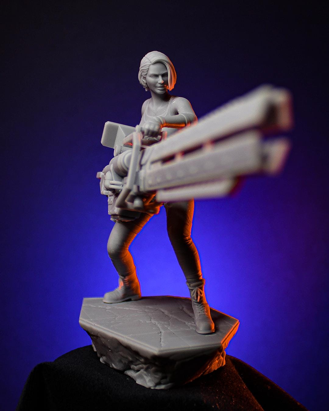 Jill Valentine from Resident Evil 3 (Remake) (fan art) | Full Model or Bust | Miniature scale 1:12 | h3LL Creator | DIY Model Kit