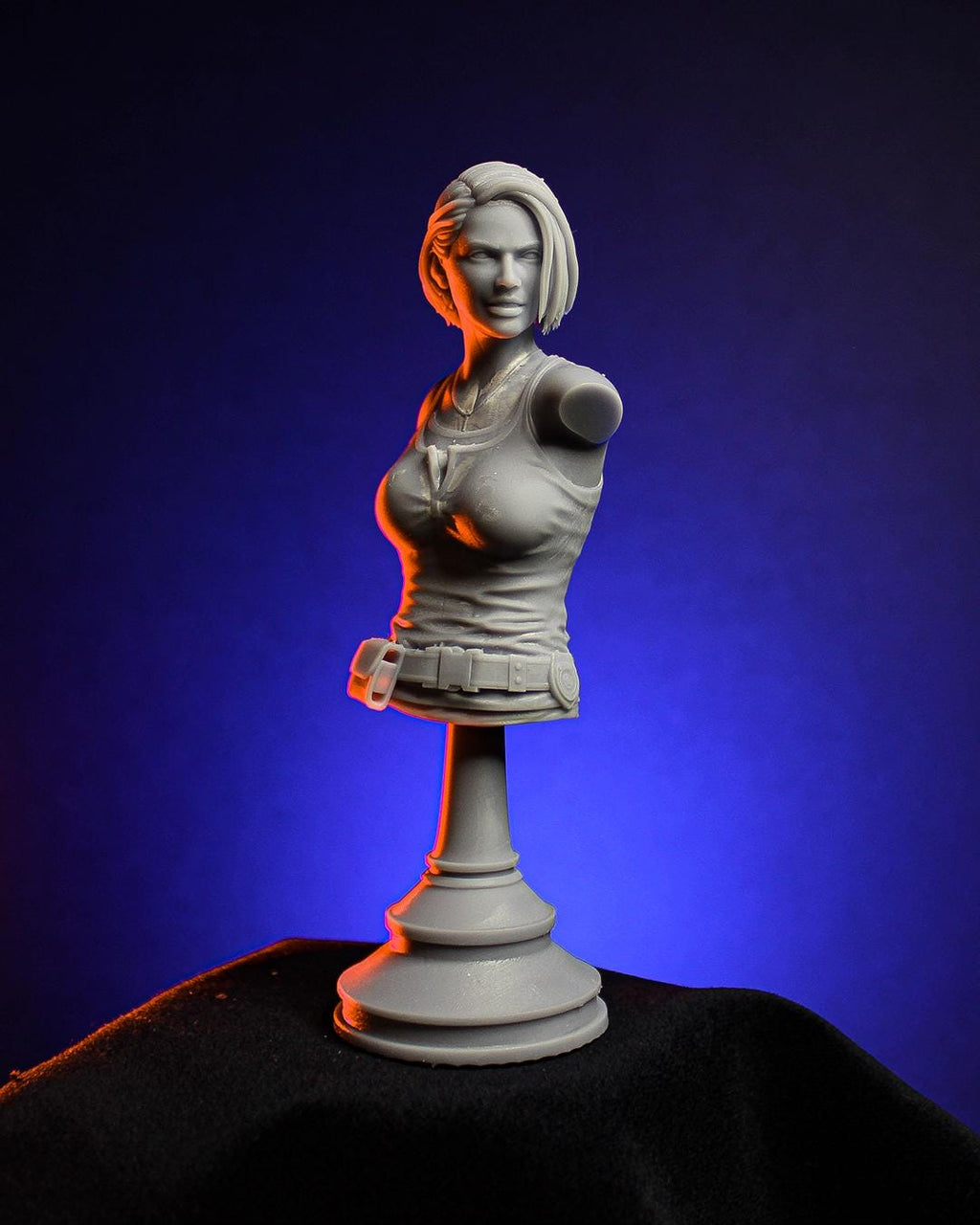 Jill Valentine from Resident Evil 3 (Remake) (fan art) | Full Model or Bust | Miniature scale 1:12 | h3LL Creator | DIY Model Kit