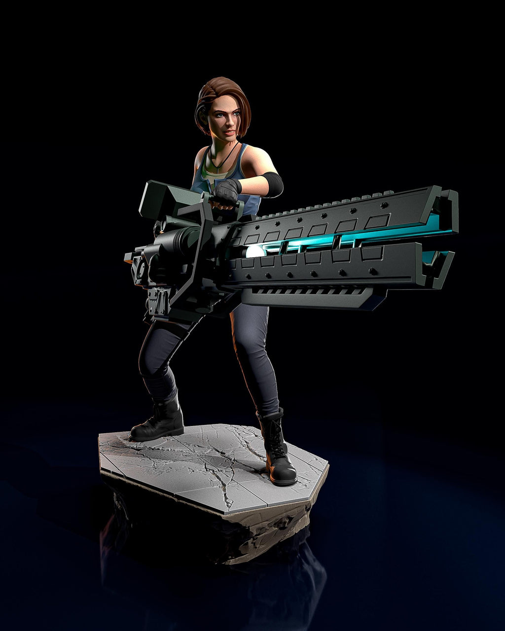 Jill Valentine from Resident Evil 3 (Remake) (fan art) | Full Model or Bust | Miniature scale 1:12 | h3LL Creator | DIY Model Kit