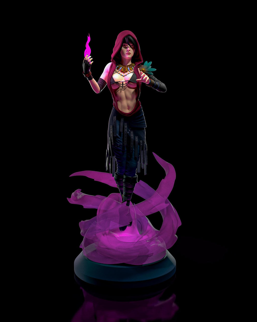 Morrigan from Dragon Age (fan art) | Full Model or Bust | Miniature scale 1:12 | h3LL Creator | DIY Model Kit