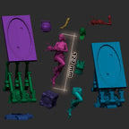 Chell from Portal 2 (fan art) | Full Model or Bust | Miniature scale 1:12 | h3LL Creator | DIY Model Kit