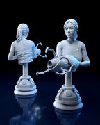 Chell from Portal 2 (fan art) | Full Model or Bust | Miniature scale 1:12 | h3LL Creator | DIY Model Kit