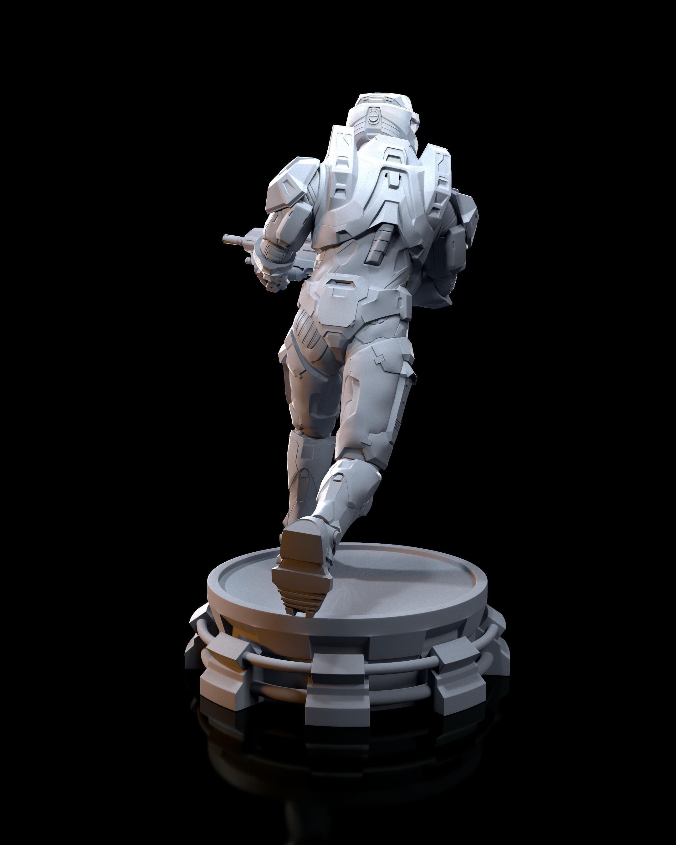 Master Chief from Halo (fan art) | Full Model or Bust | Miniature scale 1:12 | h3LL Creator | DIY Model Kit