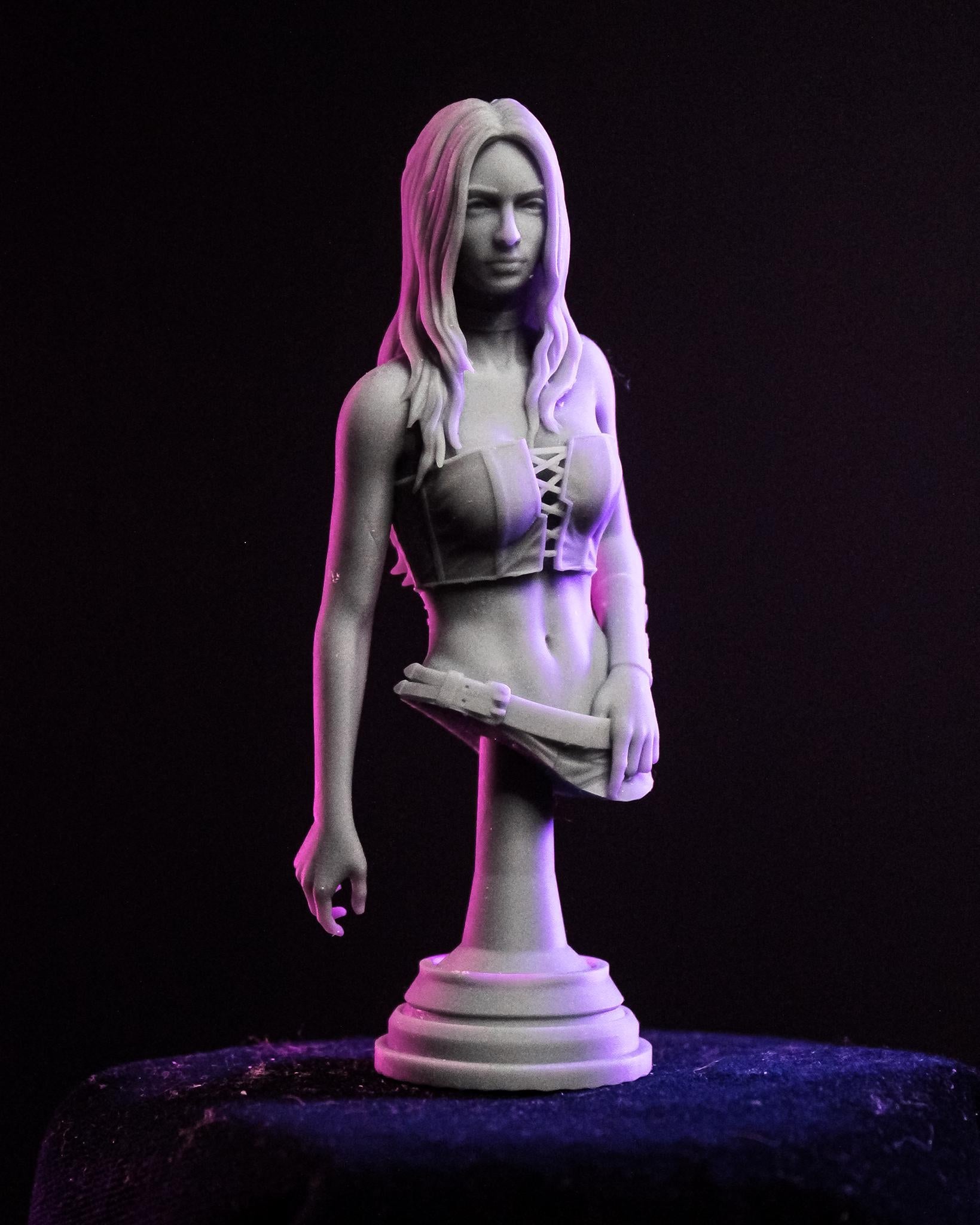 Trish from Devil May Cry 4 (DMC4) (fan art) | Full Model or Bust | Miniature scale 1:12 | h3LL Creator | DIY Model Kit