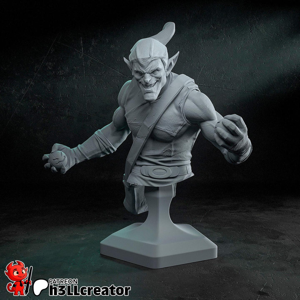 Green Goblin from Spider Man (fan art) | Full Model or Bust | Miniature scale 1:12 | h3LL Creator | DIY Model Kit