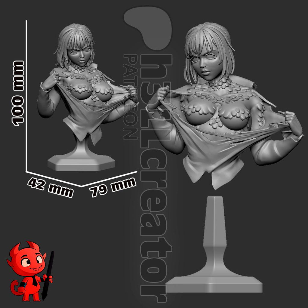 Falin Touden from Delicious in Dungeon (fan art) | Full Model or Bust | Miniature scale 1:12 | h3LL Creator | DIY Model Kit