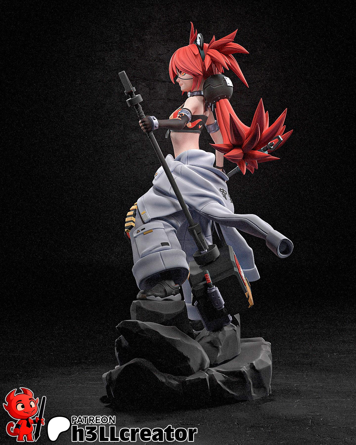 Koleda Belobog from Zenless Zone Zero (fan art) | Full Model or Bust | Miniature scale 1:12 | h3LL Creator | DIY Model Kit