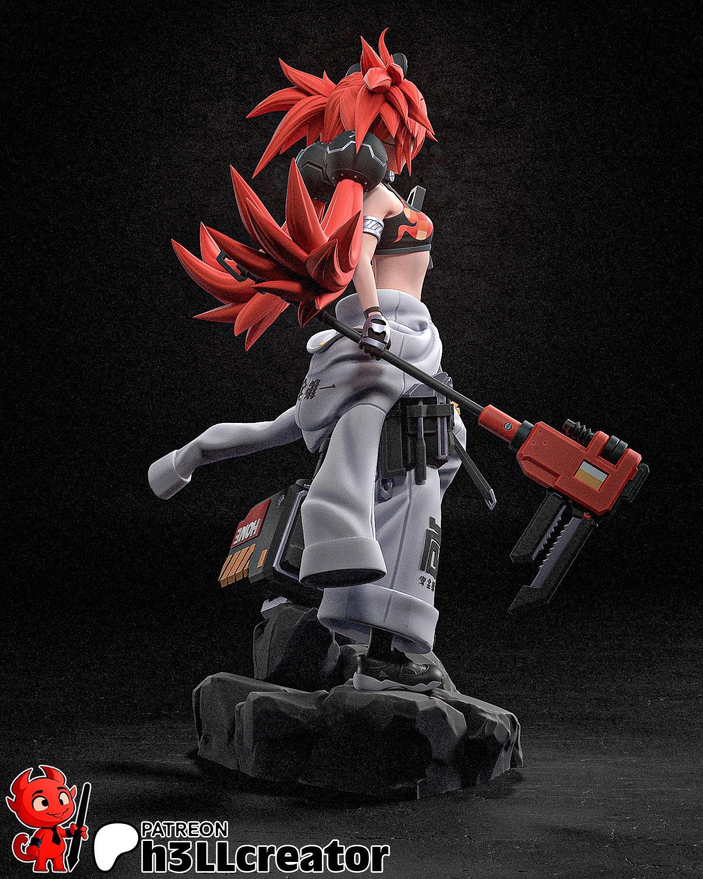 Koleda Belobog from Zenless Zone Zero (fan art) | Full Model or Bust | Miniature scale 1:12 | h3LL Creator | DIY Model Kit