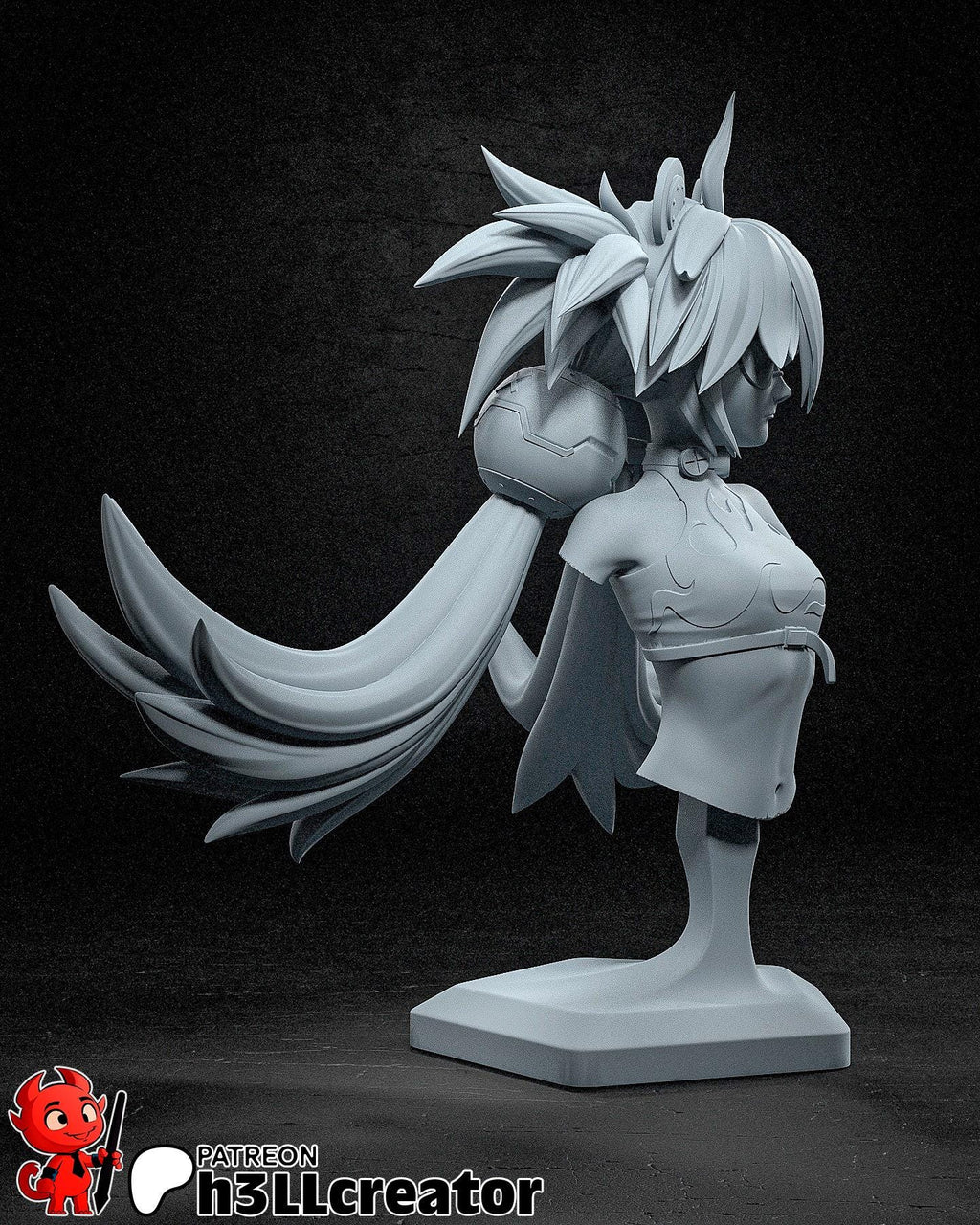 Koleda Belobog from Zenless Zone Zero (fan art) | Full Model or Bust | Miniature scale 1:12 | h3LL Creator | DIY Model Kit