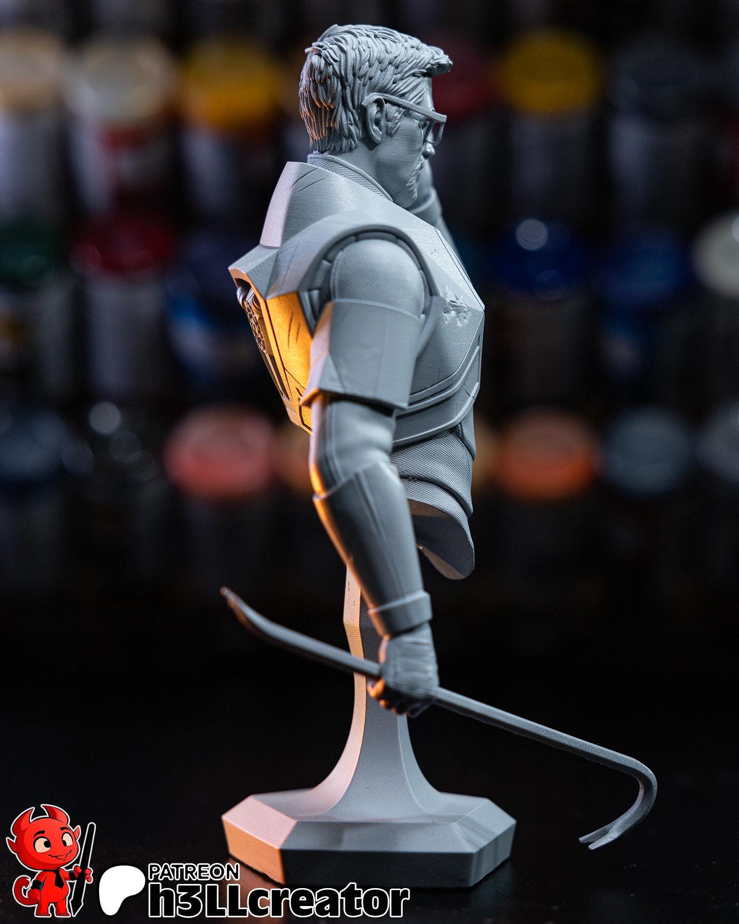 Gordon Freeman from Half Life 2 (fan art) | Full Model or Bust | Miniature scale 1:12 | h3LL Creator | DIY Model Kit