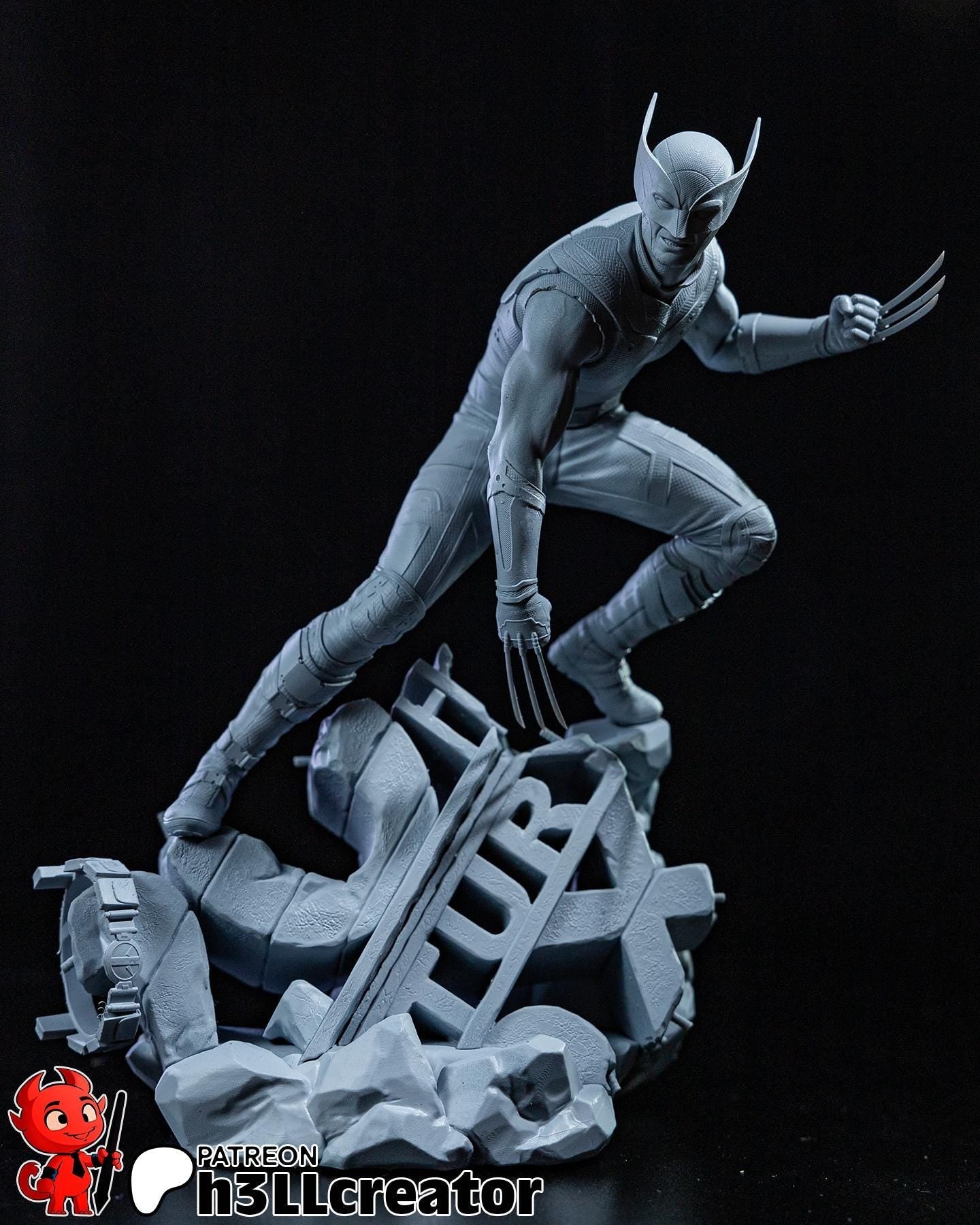 Hugh Jackman Wolverine from Deadpool & Wolverine (fan art) | Full Model or Bust | Miniature scale 1:12 | h3LL Creator | DIY Model Kit