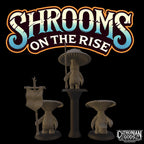 Shrooms on the Rise - Fantasy Mushroom Druid Army - 57 Mini Set - 32mm Resin Figures for RPG
