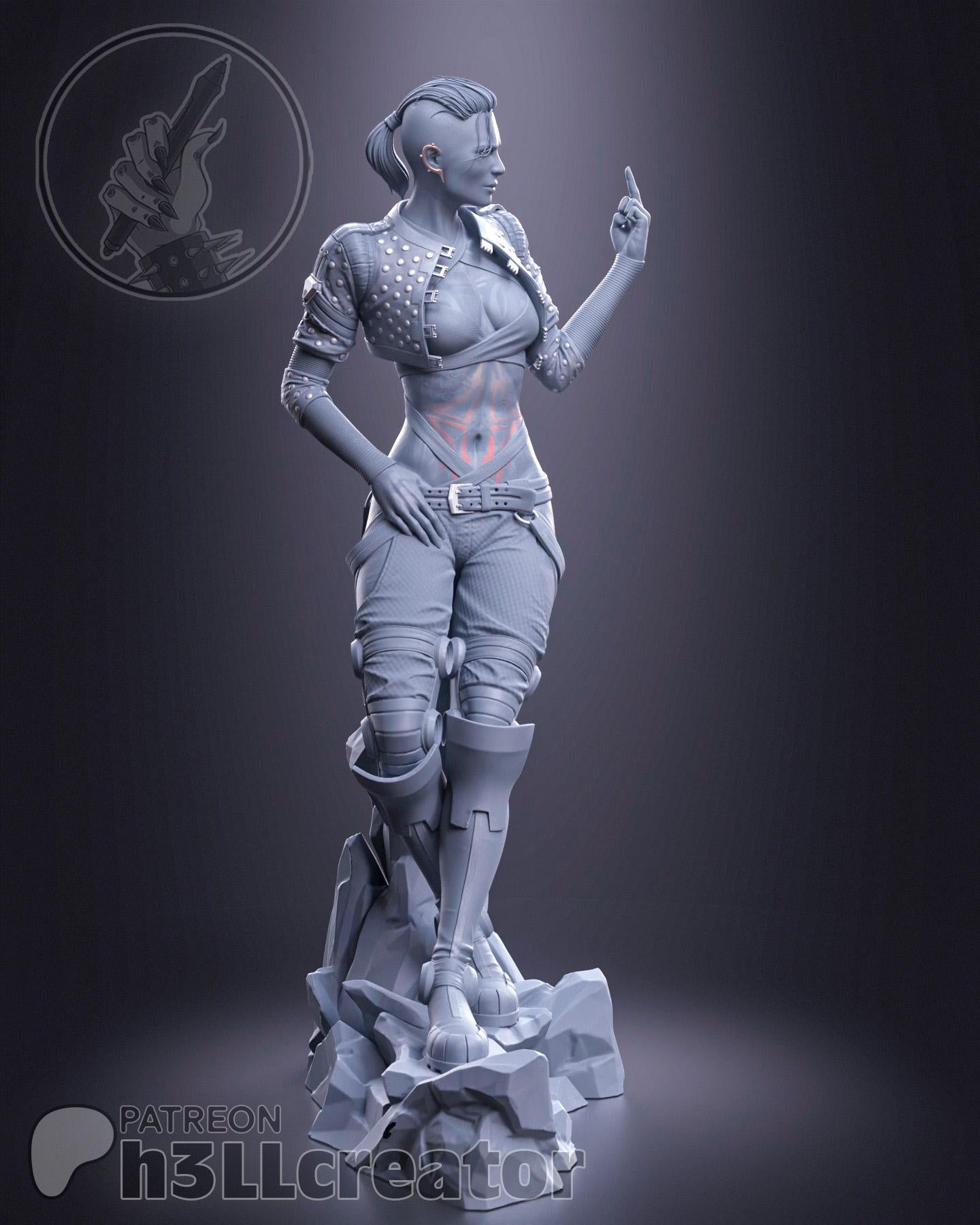 Jack from Mass Effect (fan art) | Miniature scale 1:15 | h3LL Creator | DIY Model Kit