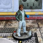 Alien vs Human Nostromo Space Captain Miniature: 32mm Sci-Fi Figurine for RPG and Tabletop Gaming