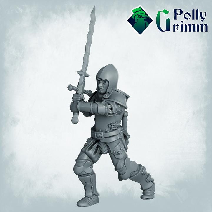Men at arms Army - Fantasy historic miniatures for tabletop games. 28mm / 32mm Resin Figures for RPG