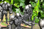 Omega Battle Knight Golem Leader: Aliens vs Humans 32mm Resin Miniature for Tabletop RPG
