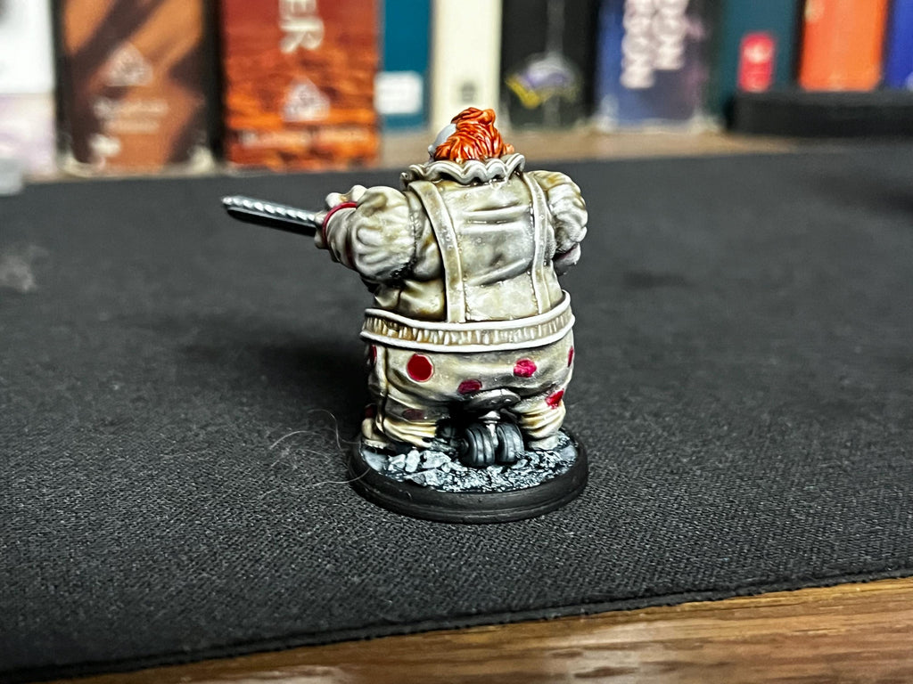 Cyberpunk Batchoy Clown Bellywise 32mm Miniature for RPG, TTRPG, and Tabletop Gaming