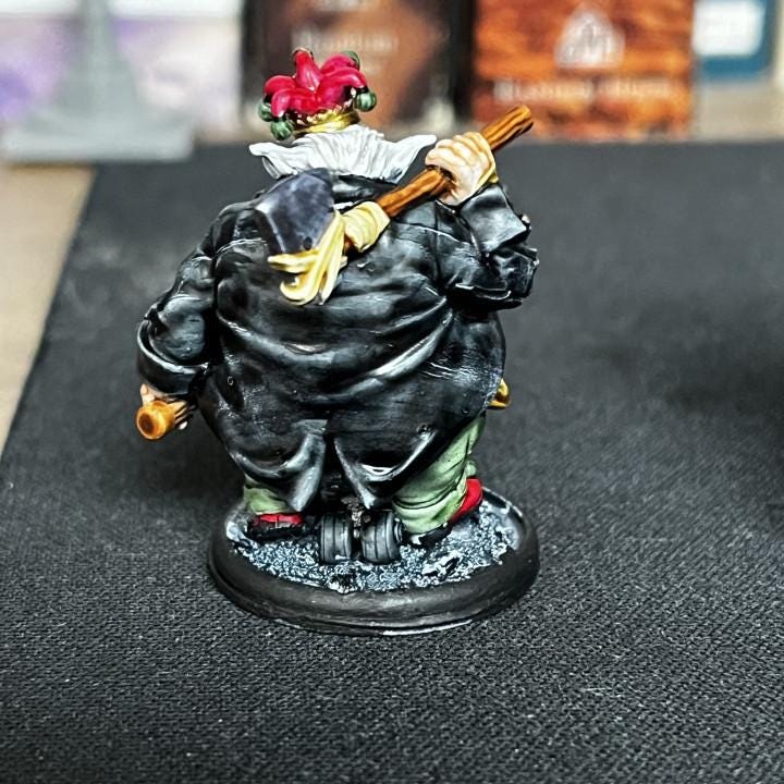 Cyberpunk Batchoy Clown Biolator Miniature - 32mm RPG Figure for Tabletop Gaming