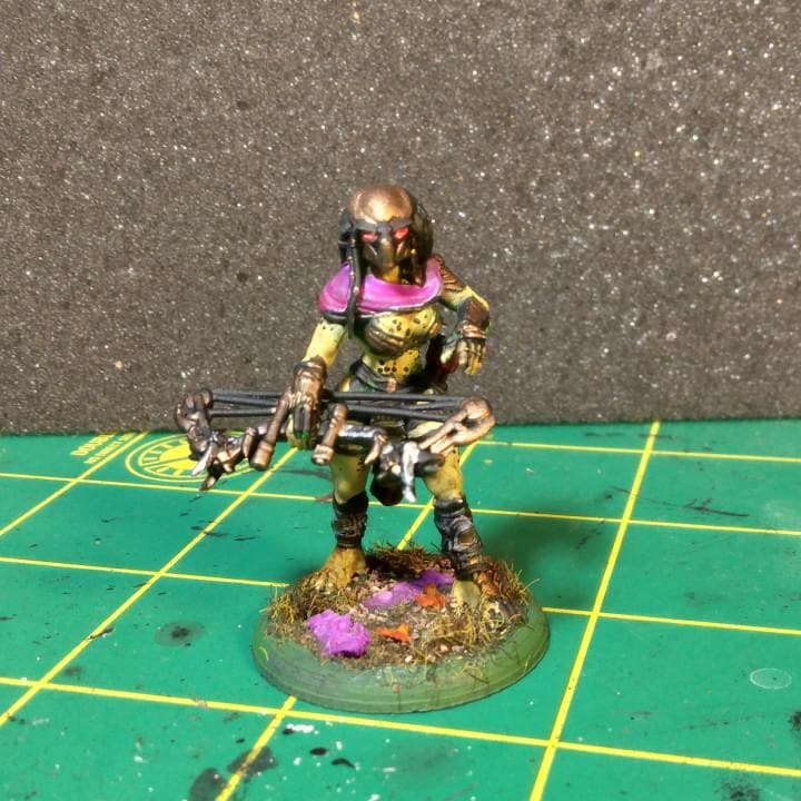 Danika the Vixen: Pana Skull Hunter 32mm Resin Miniature - Fantasy Tabletop RPG Figurine