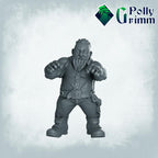 Galaxy Dwarves set - Sci-fi tabletop miniatures for tabletop games. 28mm / 32mm Resin Figures for RPG