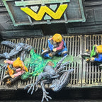 Sci-Fi Colonial Kids 32mm Miniatures for Tabletop RPGs - Alien vs. Human Marines Figures