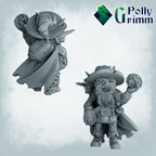 Goblin Dragonborn Mutant with Fake Beard - Fantasy historic miniatures for tabletop games. 28mm / 32mm Resin Figures for RPG