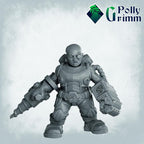 Galaxy Dwarves set. Space Rocks! Dwarf miner Set 3 - Sci-fi tabletop miniature. 28mm / 32mm Resin Figures for RPG