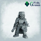 Galaxy Dwarves set. Army - Sci-fi tabletop miniature. 28mm / 32mm Resin Figures for RPG